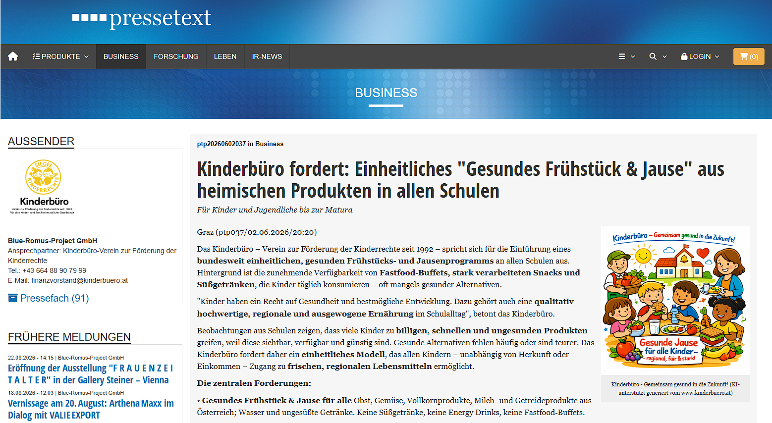 TrauDi! Regionalpreis Murau/Murtal 2026: Jetzt für Kinderrechte abstimmen